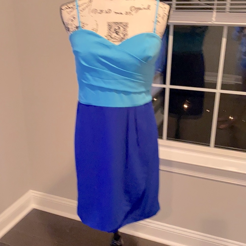 Turquoise and blue dress size L never worn